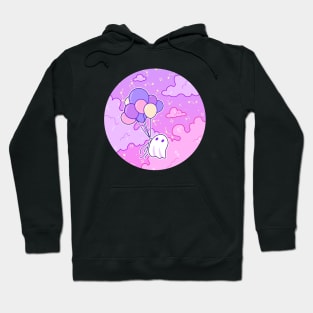 Up - Ghostie likes helium colorful balloons Hoodie